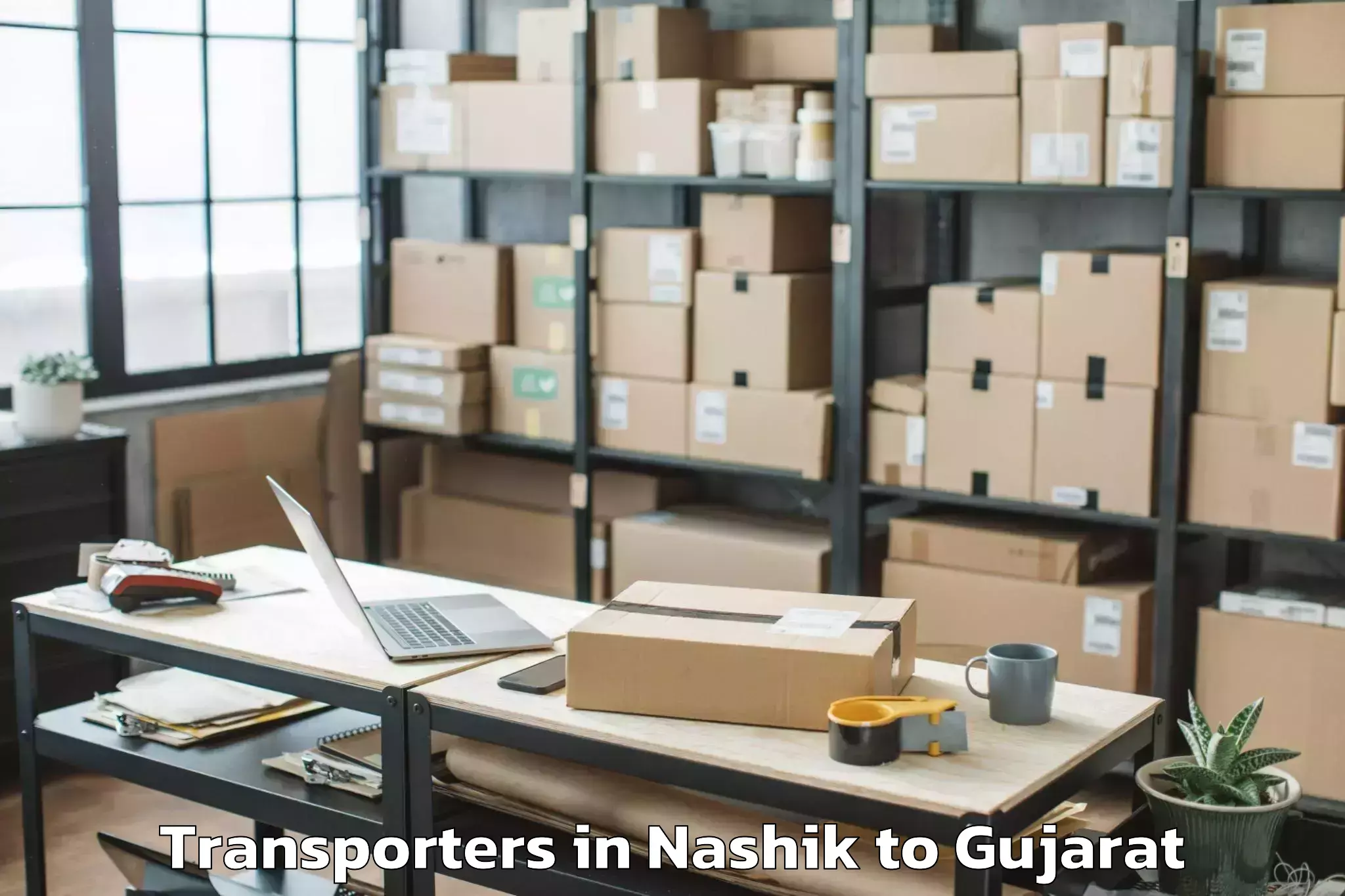 Efficient Nashik to Keshod Airport Ixk Transporters